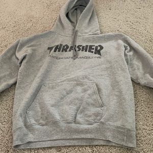 Thrasher gray hoodie!!